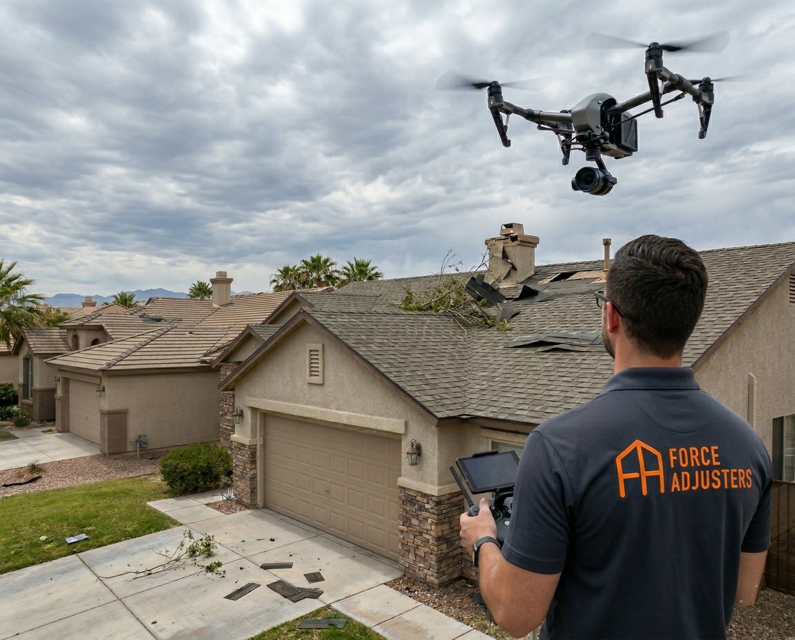 Drone roof inspection